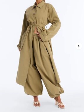 Olive Green Balloon Pant Set